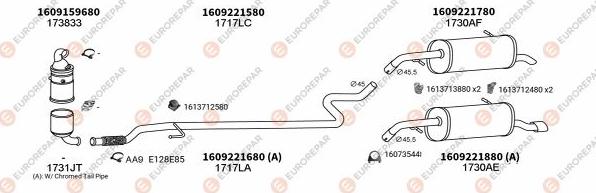 EUROREPAR EXH101870 - Impianto gas scarico autozon.pro