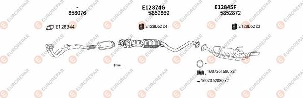 EUROREPAR EXH101264 - Impianto gas scarico autozon.pro