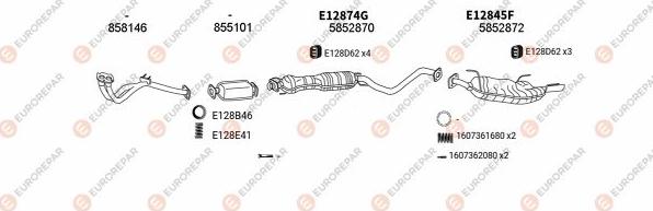 EUROREPAR EXH101265 - Impianto gas scarico autozon.pro