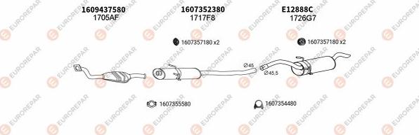 EUROREPAR EXH101797 - Impianto gas scarico autozon.pro