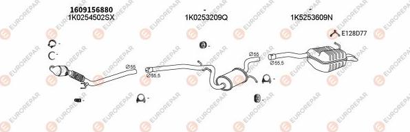 EUROREPAR EXH103452 - Impianto gas scarico autozon.pro