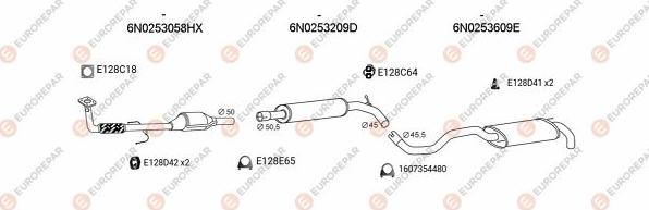 EUROREPAR EXH103587 - Impianto gas scarico autozon.pro