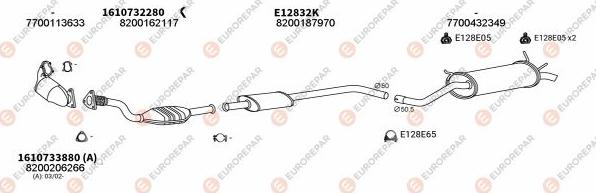 EUROREPAR EXH102429 - Impianto gas scarico autozon.pro