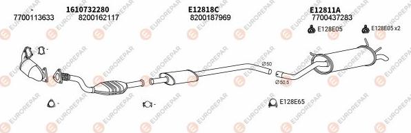EUROREPAR EXH102428 - Impianto gas scarico autozon.pro