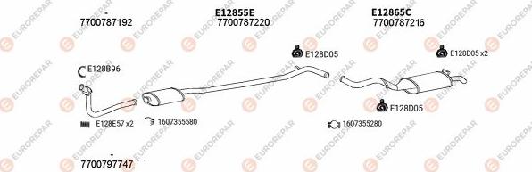 EUROREPAR EXH102470 - Impianto gas scarico autozon.pro