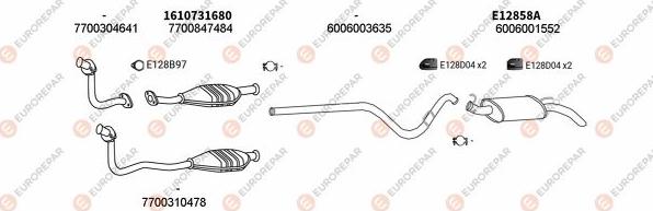 EUROREPAR EXH102634 - Impianto gas scarico autozon.pro