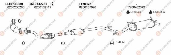 EUROREPAR EXH102679 - Impianto gas scarico autozon.pro