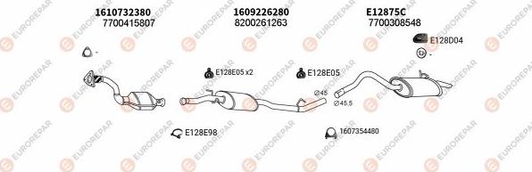EUROREPAR EXH102670 - Impianto gas scarico autozon.pro