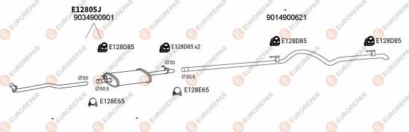 EUROREPAR EXH102172 - Impianto gas scarico autozon.pro