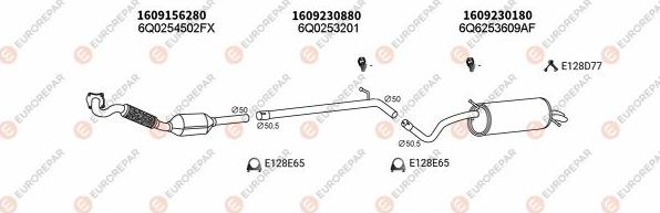 EUROREPAR EXH102840 - Impianto gas scarico autozon.pro