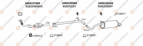 EUROREPAR EXH102829 - Impianto gas scarico autozon.pro