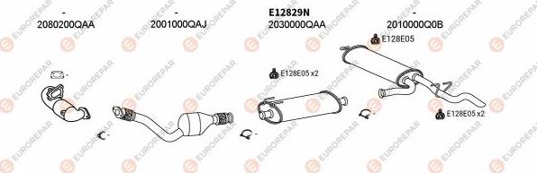 EUROREPAR EXH102286 - Impianto gas scarico autozon.pro