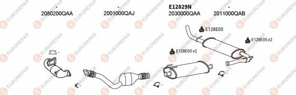 EUROREPAR EXH102287 - Impianto gas scarico autozon.pro