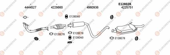 EUROREPAR EXH102761 - Impianto gas scarico autozon.pro