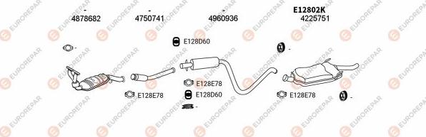 EUROREPAR EXH102762 - Impianto gas scarico autozon.pro