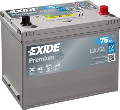 Exide EA754 - Batteria avviamento autozon.pro