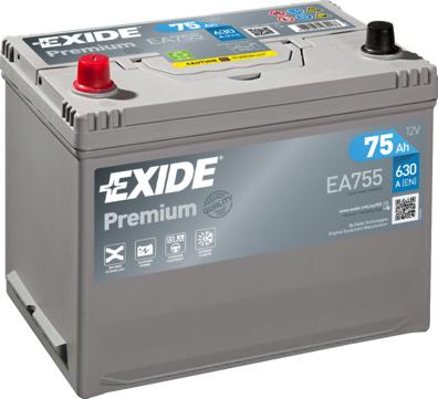 Exide EA755 - Batteria avviamento autozon.pro