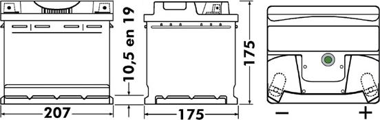 Exide EB443 - Batteria avviamento autozon.pro