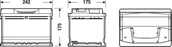 Exide EB542 - Batteria avviamento autozon.pro