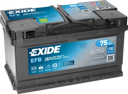 Exide EL752 - Batteria avviamento autozon.pro