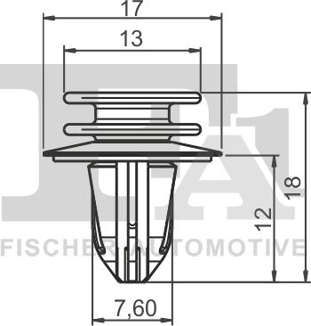 FA1 14-40019.25 - Clip, Fregio / Modanatura protettiva autozon.pro