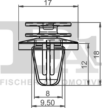 FA1 14-40018.10 - Clip, Fregio / Modanatura protettiva autozon.pro