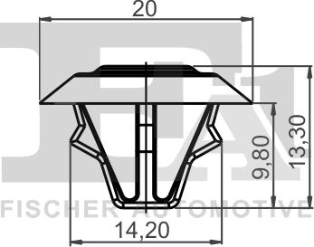 FA1 14-10005.10 - Clip, Fregio / Modanatura protettiva autozon.pro