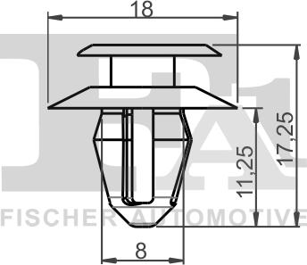 FA1 10-40006.10 - Clip, Fregio / Modanatura protettiva autozon.pro