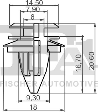 FA1 10-40016.5 - Clip, Fregio / Modanatura protettiva autozon.pro