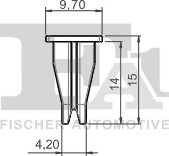 FA1 10-60002.25 - Clip, Fregio / Modanatura protettiva autozon.pro