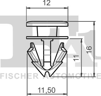 FA1 11-40055.25 - Clip, Fregio / Modanatura protettiva autozon.pro