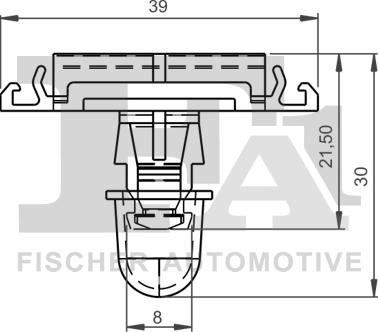 FA1 11-40062.10 - Clip, Fregio / Modanatura protettiva autozon.pro