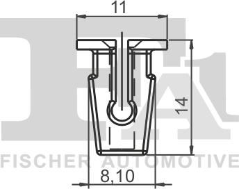 FA1 11-60013.5 - Clip, Fregio / Modanatura protettiva autozon.pro