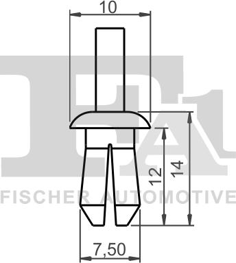 FA1 11-20004.25 - Clip, Fregio / Modanatura protettiva autozon.pro