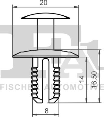 FA1 11-20012.10 - Clip, Fregio / Modanatura protettiva autozon.pro