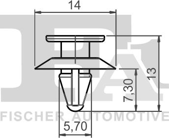 FA1 13-40007.10 - Clip, Fregio / Modanatura protettiva autozon.pro