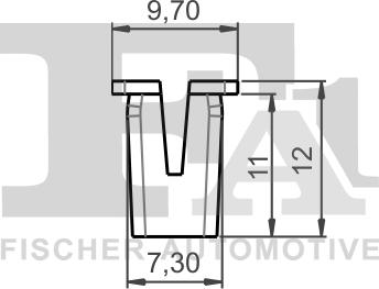 FA1 13-60004.25 - Clip, Fregio / Modanatura protettiva autozon.pro