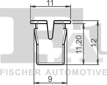 FA1 12-60001.5 - Clip, Fregio / Modanatura protettiva autozon.pro