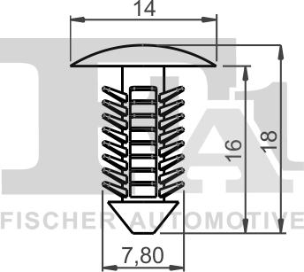 FA1 12-10007.10 - Clip, Fregio / Modanatura protettiva autozon.pro