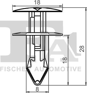 FA1 12-20004.10 - Clip, Fregio / Modanatura protettiva autozon.pro