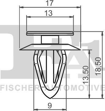 FA1 87-40001.25 - Clip, Fregio / Modanatura protettiva autozon.pro