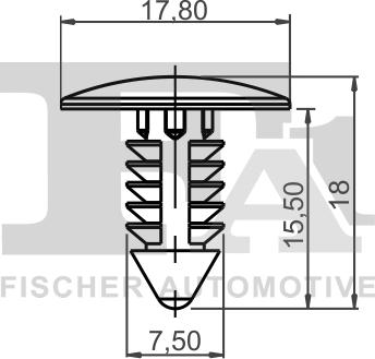 FA1 87-10001.10 - Clip, Fregio / Modanatura protettiva autozon.pro