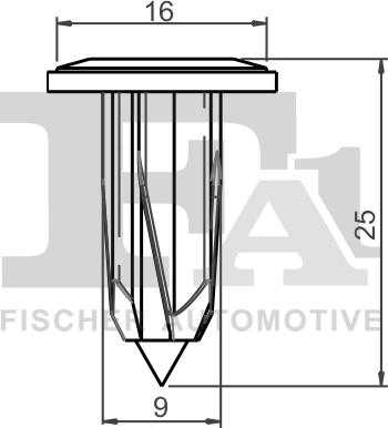 FA1 33-60004.25 - Clip, Fregio / Modanatura protettiva autozon.pro