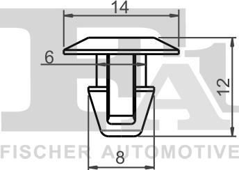 FA1 33-10009.25 - Clip, Fregio / Modanatura protettiva autozon.pro