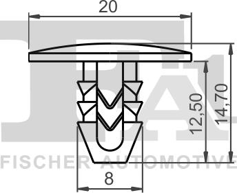 FA1 33-10015.5 - Clip, Fregio / Modanatura protettiva autozon.pro