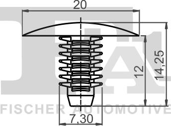 FA1 21-10007.25 - Clip, Fregio / Modanatura protettiva autozon.pro