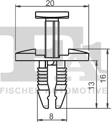 FA1 21-20009.5 - Clip, Fregio / Modanatura protettiva autozon.pro