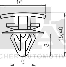 FA1 22-40040.10 - Clip, Fregio / Modanatura protettiva autozon.pro