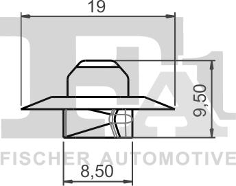 FA1 22-40033.10 - Clip, Fregio / Modanatura protettiva autozon.pro