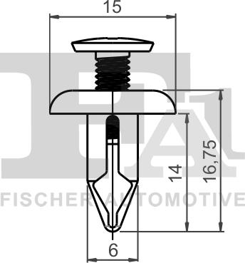 FA1 74-30005.25 - Clip, Fregio / Modanatura protettiva autozon.pro